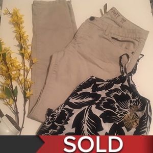 Celebrity pink khaki smart pant